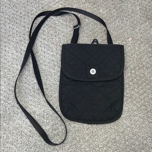 Baggallini Black Quilted RFID Crossbody Purse Bag